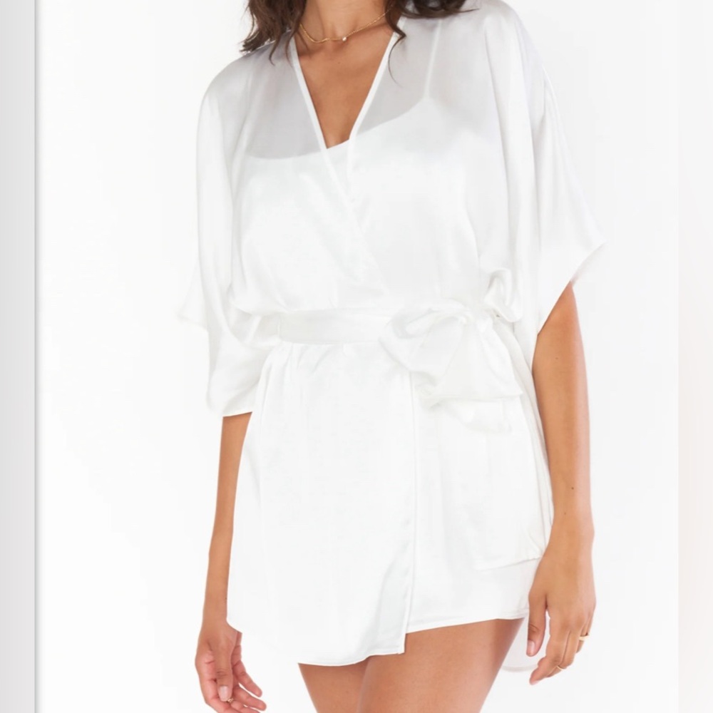 Show Me Your Mumu satin slip and robe